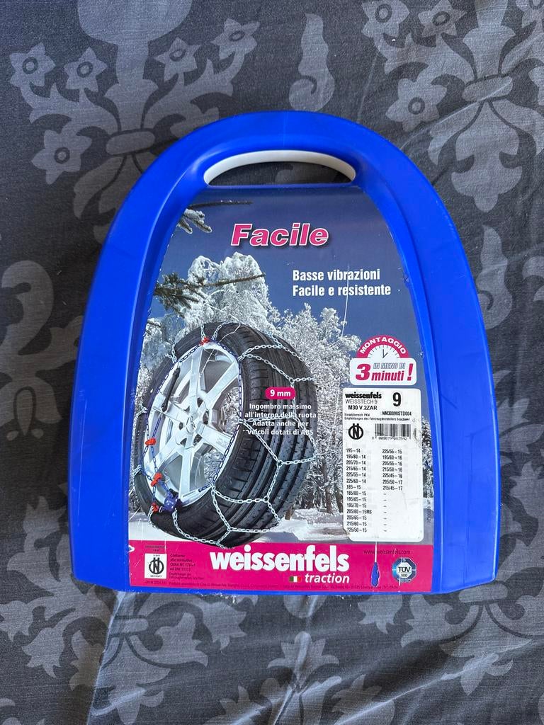 Weissenfels sneeuwkettingen 9mm, Ophalen, Nieuw