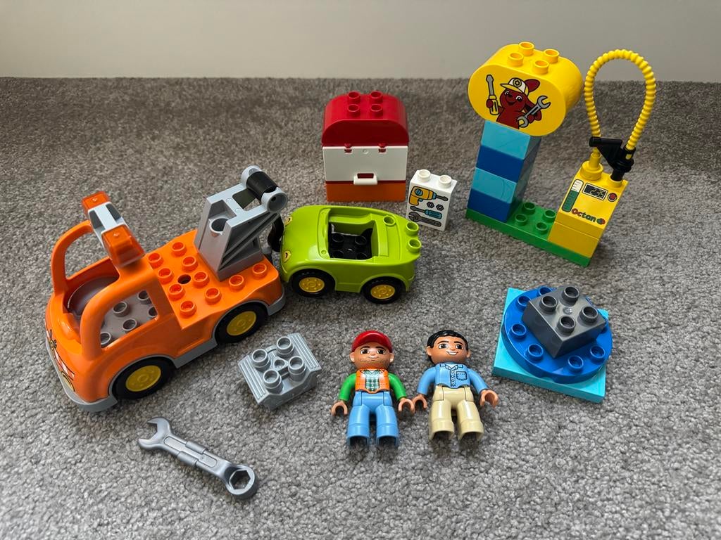 Lego Duplo sleepwagen 10814 compleet, Ophalen of Verzenden, Gebruikt, Complete set, Duplo