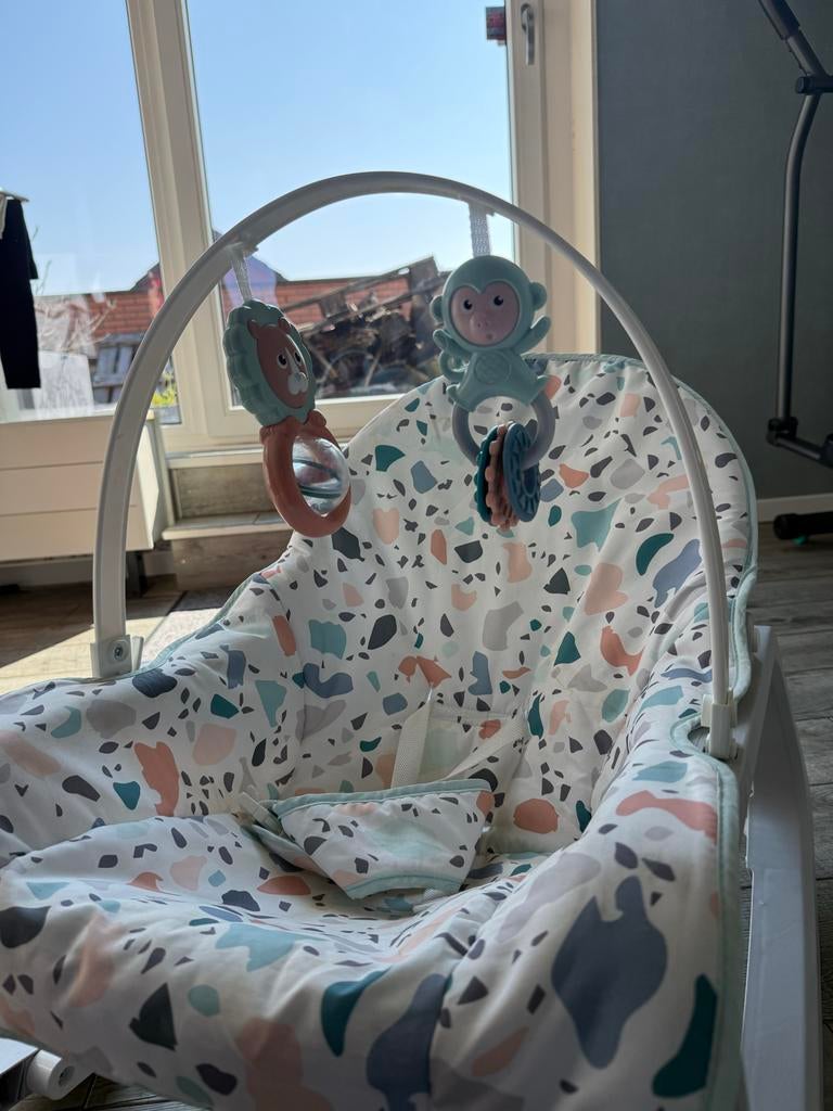 Fisher-Price Wipstoel met Speelboog - Zo goed als nieuw, Ophalen, Fisher-Price, Wipstoel, Met gordel(s) of riempje(s)
