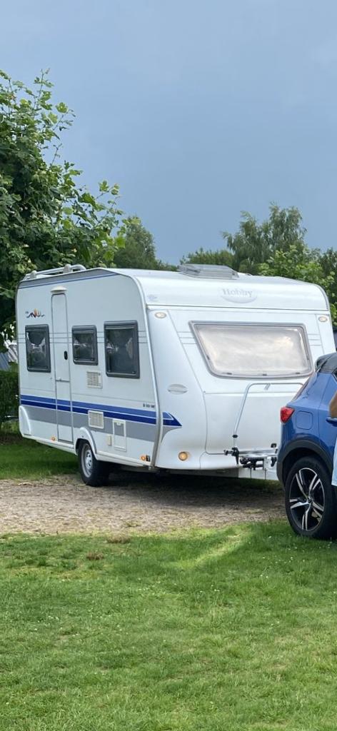 Hobby de luxe easy 450 UF Voortent, Luifel, Fietsdrager, Caravans en Kamperen, Rondzit, Hobby, 750 - 1000 kg, Particulier