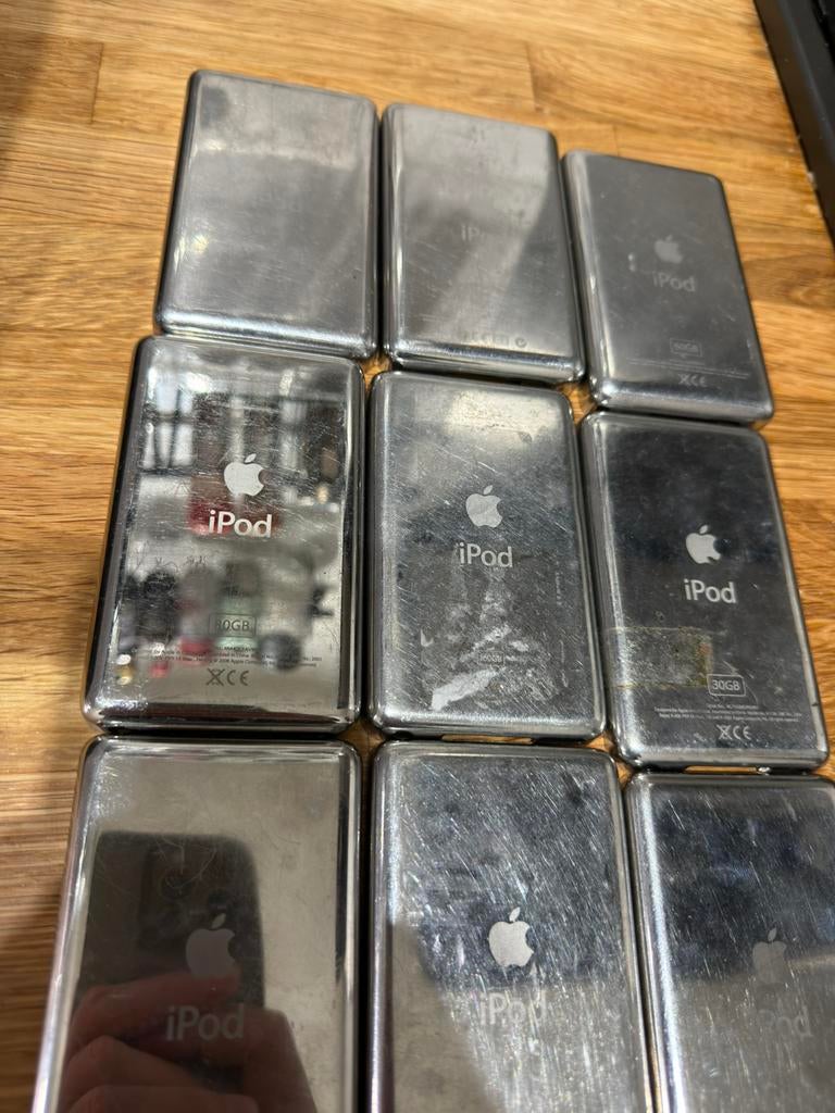 Set van 12 Originele Apple iPod Classic/Video Behuizingen, Audio, Tv en Foto, Mp3-spelers | Apple iPod, Ophalen of Verzenden, Classic