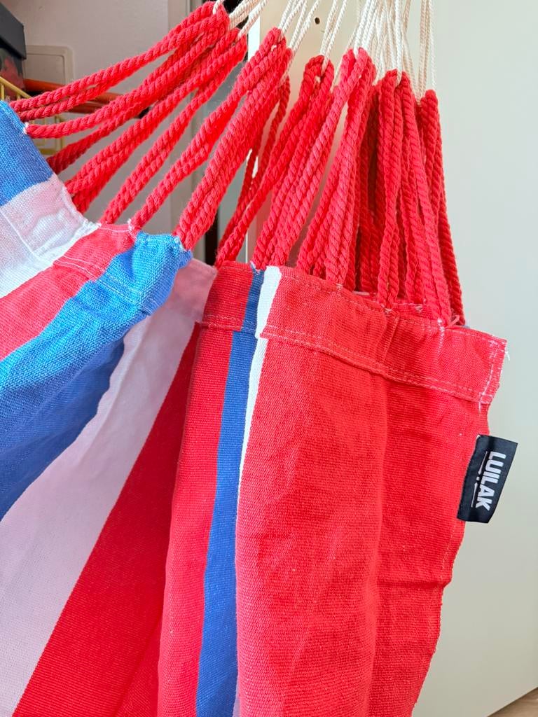 Luilak 1-persoons hangmat nieuw, Tuin en Terras, Hangmatten, Opvouwbaar, Nieuw, Ophalen of Verzenden, Eenpersoons