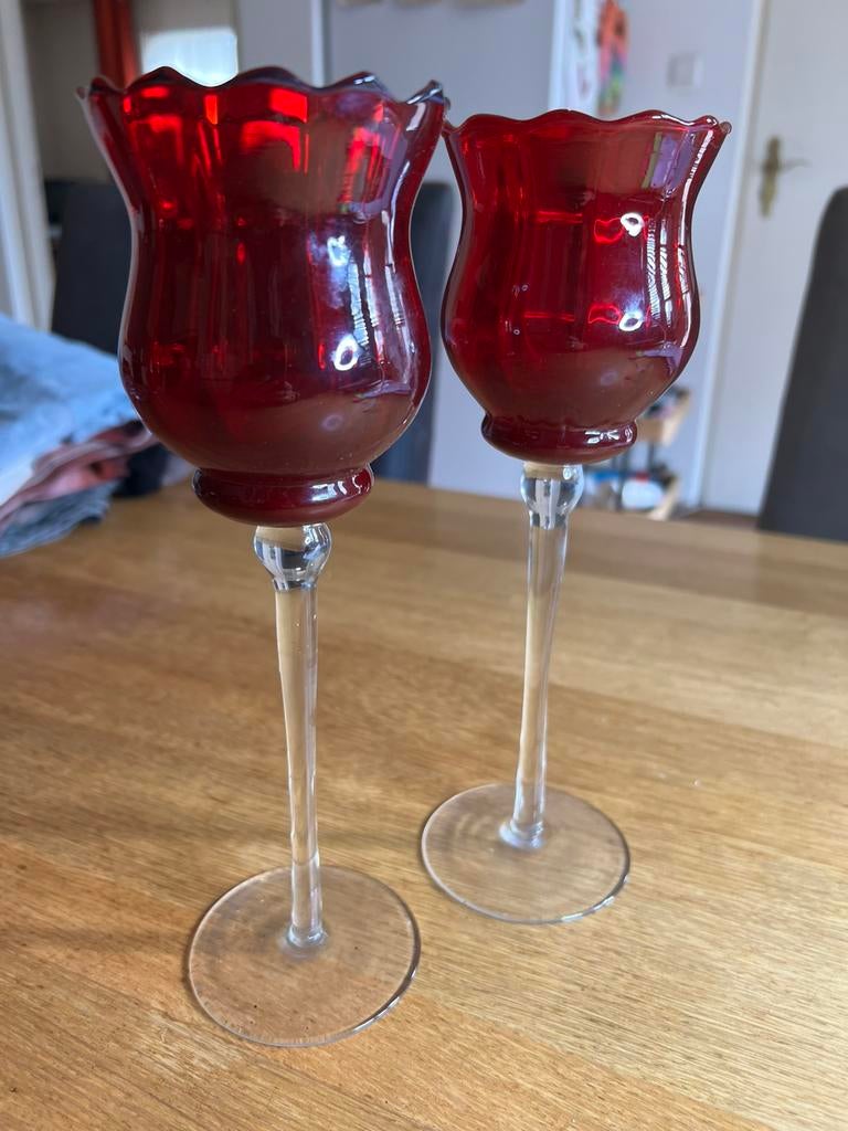 Waxine lichtje kandelaars, Ophalen of Verzenden, Zo goed als nieuw, Porselein