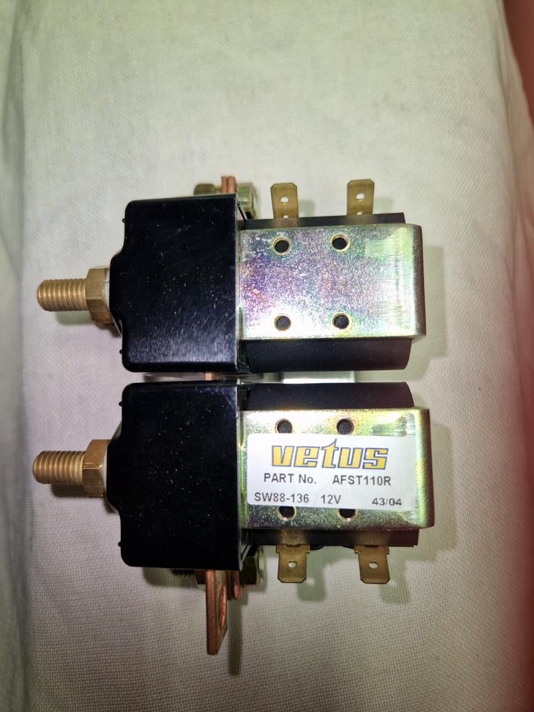 Vetus Dubbelwerkend Zwaar Relais 12V voor Ankerlier, Watersport en Boten, Ophalen of Verzenden, Nieuw, Elektra en Verlichting