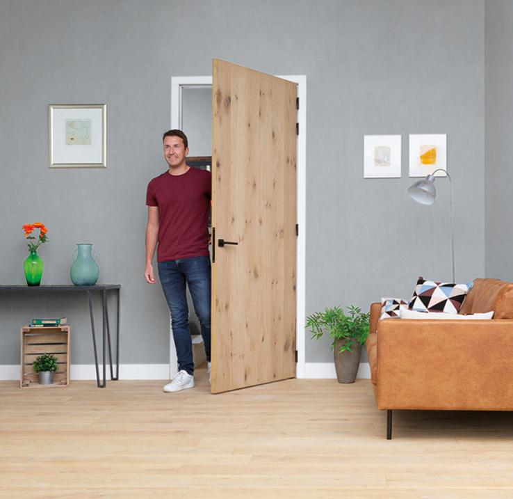 Binnendeuren | Eiken Loftdeur / Barndeur / Schuifdeur, Doe-het-zelf en Verbouw, Niet ingevuld, 80 tot 100 cm, Binnendeur, Niet ingevuld