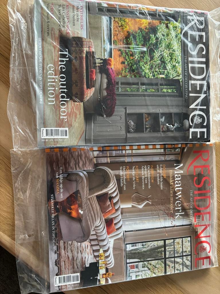 Residence Magazine - The Art of Decorating (2 edities), Boeken, Tijdschriften en Kranten, Nieuw, Overige typen, Ophalen of Verzenden
