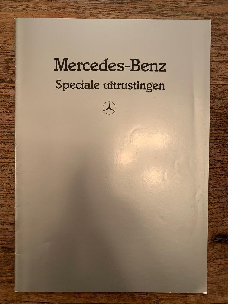 NL brochure folder Mercedes-Benz Speciale uitrustingen 1983, Zo goed als nieuw, Mercedes-Benz, Mercedes, Ophalen of Verzenden