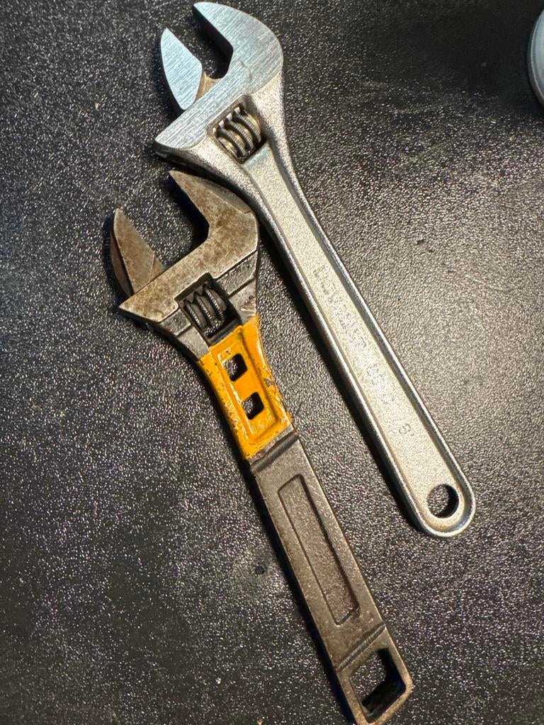 Twee nette Bahco verstelbare moersleutels, Ophalen of Verzenden, Gebruikt