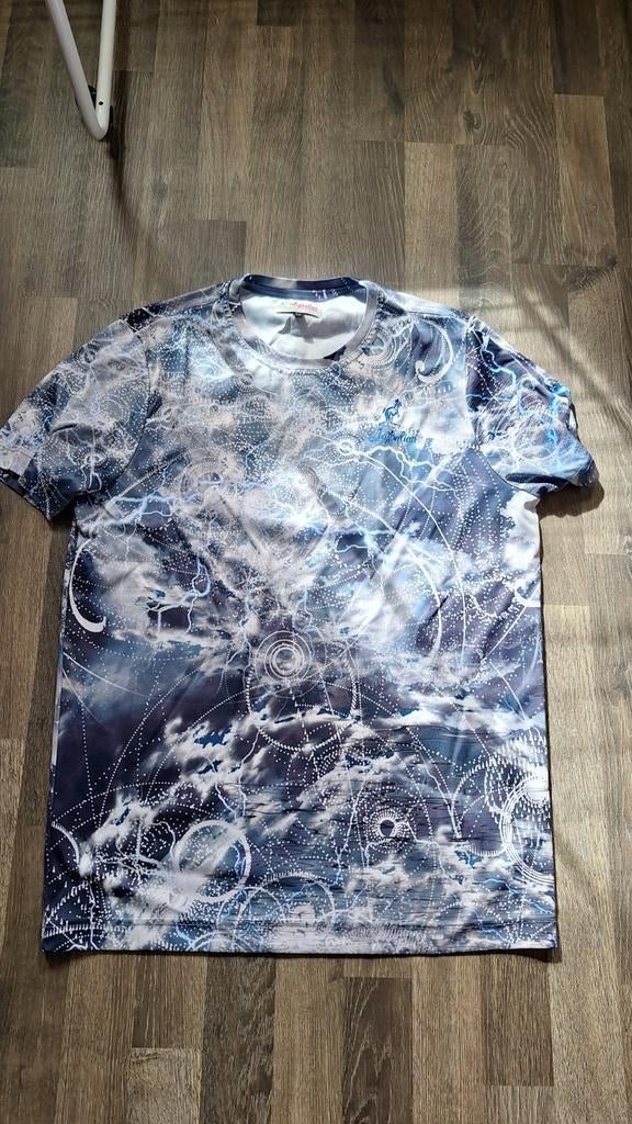 Oldschool Australian shirt mannen Maat 50, Kleding | Heren, Ophalen of Verzenden, Zo goed als nieuw, Maat 48/50 (M), Blauw