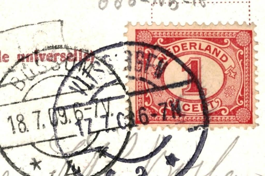 700706 Vlissingen Zeeland 1909 uitgaande Mailboot Gelopen, Ophalen of Verzenden, Voor 1920, Gelopen, Zeeland