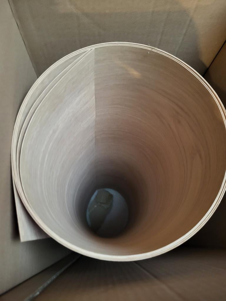 Fineer nieuw watervast inclusief lijm walnoot?, Minder dan 25 mm, Nieuw, Ophalen of Verzenden, Plank