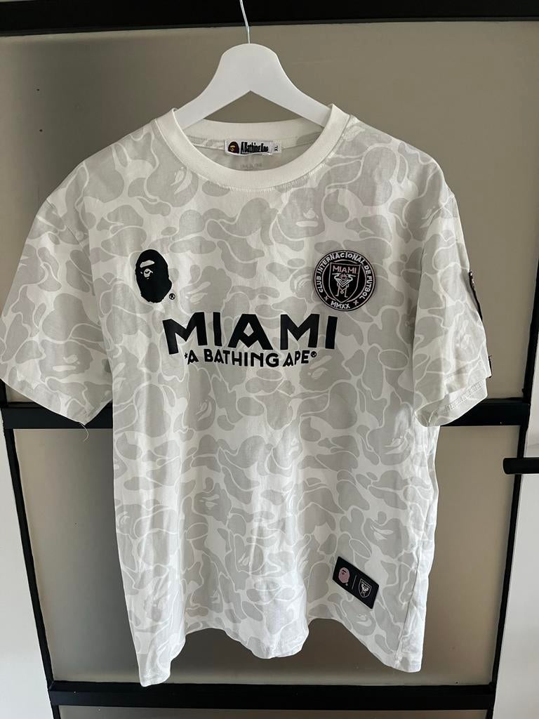 A bathing Ape Miami 205 T-shirt Wit Maat XL, Ophalen of Verzenden, Zo goed als nieuw, Maat 56/58 (XL), Wit