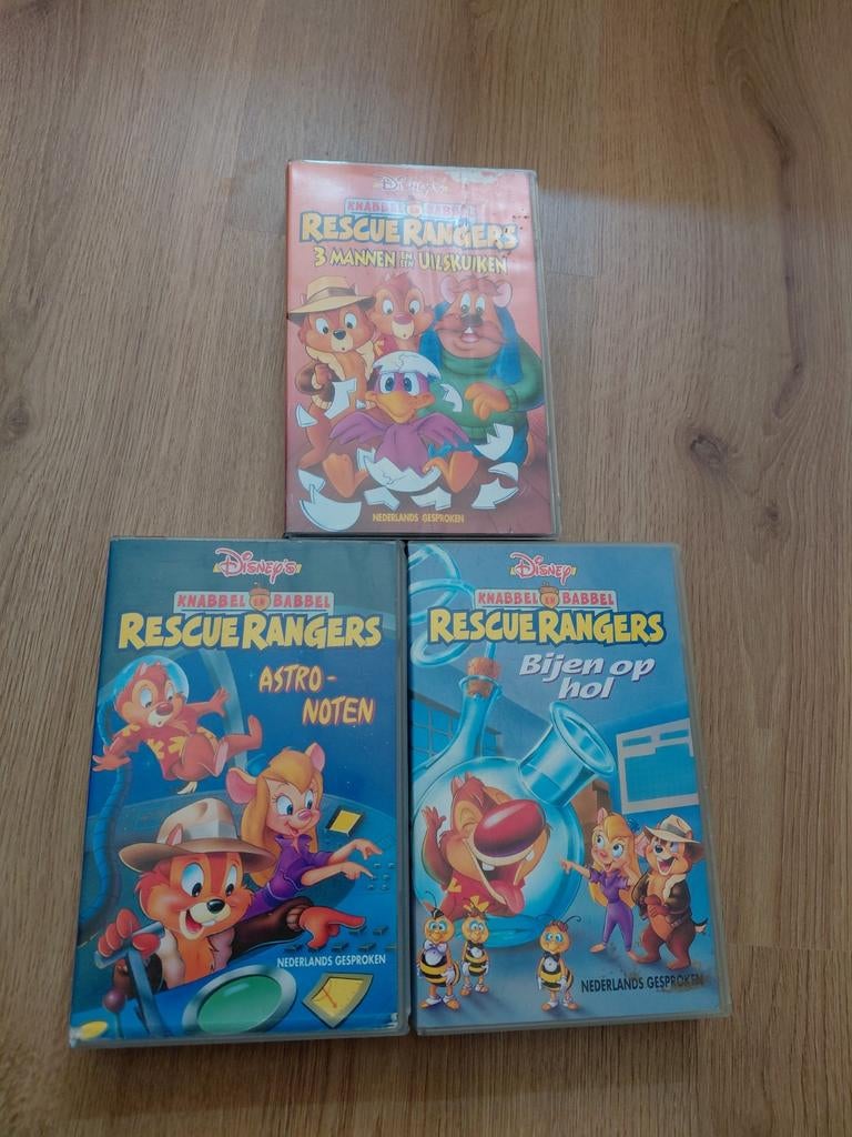 3 Rescue Rangers videobanden Disney., Alle leeftijden, Ophalen of Verzenden, Gebruikt, Tekenfilms en Animatie