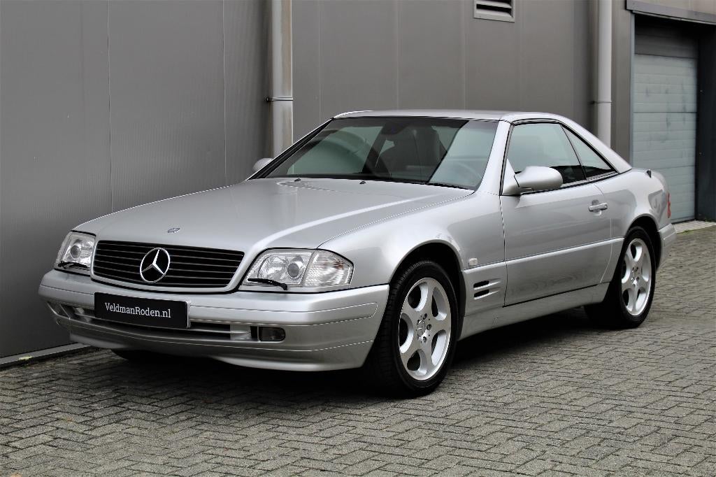 Mercedes-Benz SL 320 | M112 V6 | Hardtop | CH auto | 4 zits, Auto's, Automaat, Achterwielaandrijving, Zwart, Cabriolet