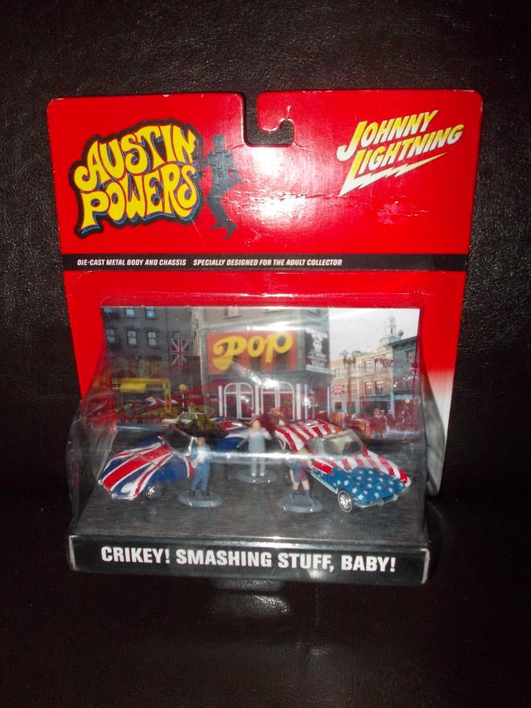 1:64 Austin Powers Shaguar & Felicity Shagwell's Corvette, Ophalen of Verzenden, Nieuw, Auto