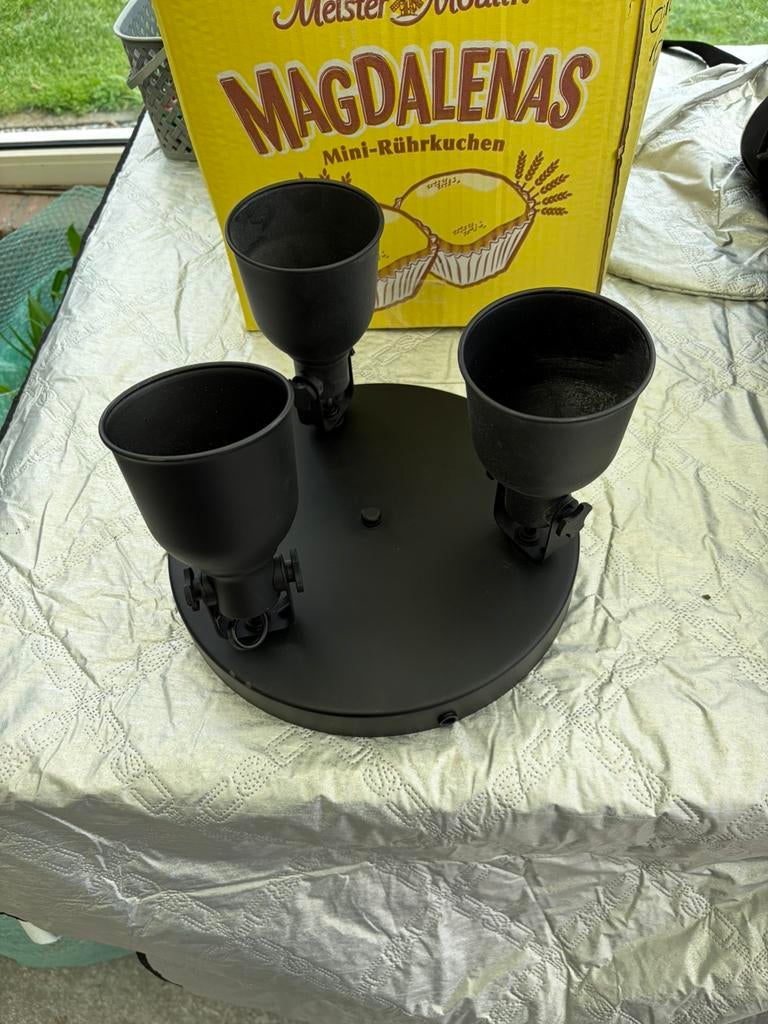 3x 3 spots en 2x 2 spots ikea hektar, Ophalen of Verzenden, Gebruikt, Metaal of Aluminium, Plafondspot of Wandspot