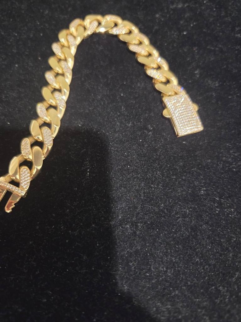 14 k gouden cuban armband 23,4 gram, Ophalen of Verzenden, Nieuw, Goud, Goud