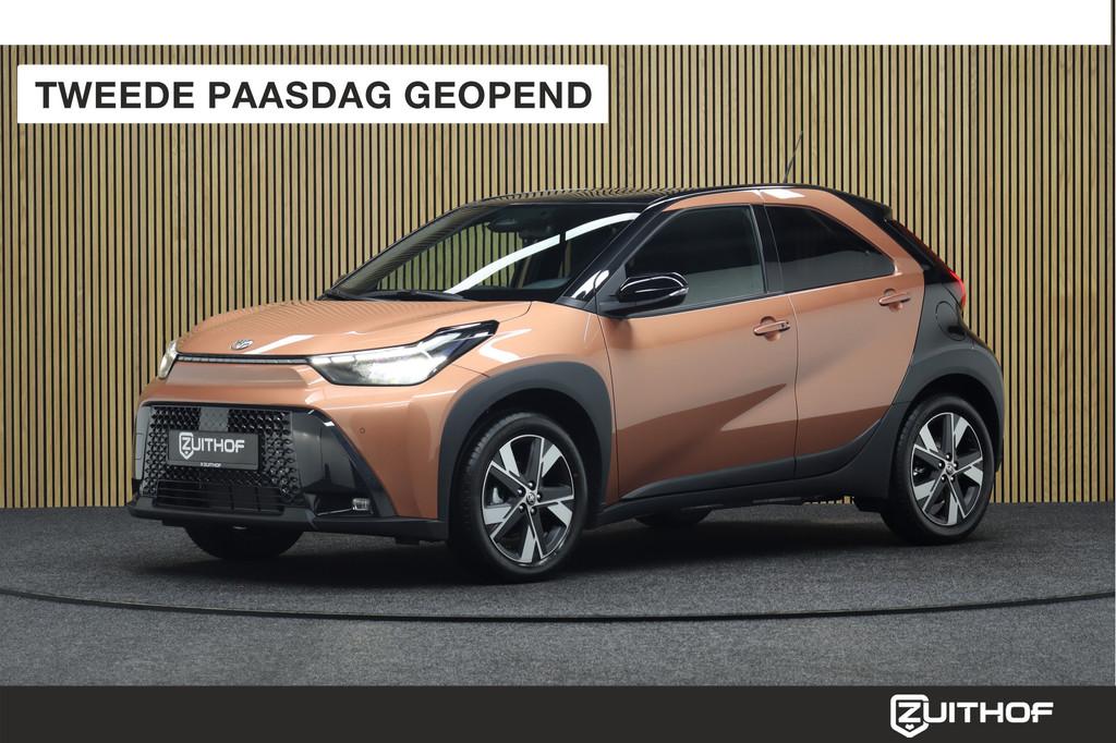 Toyota Aygo X Hybrid 115 pulse Easy Pack | Nieuw uit voorraa, Stof, Gebruikt, Zwart, 4 stoelen