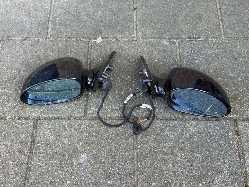 BMW E46 M3 RHD Buitenspiegels Carbon Schwarz, Ophalen, Gebruikt, BMW