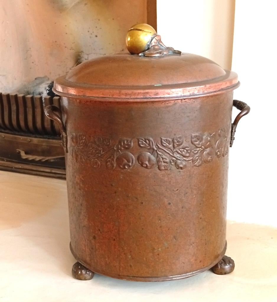 Koperen doofpot, antiek, Antiek en Kunst, Antiek | Koper en Brons, Ophalen of Verzenden, Koper