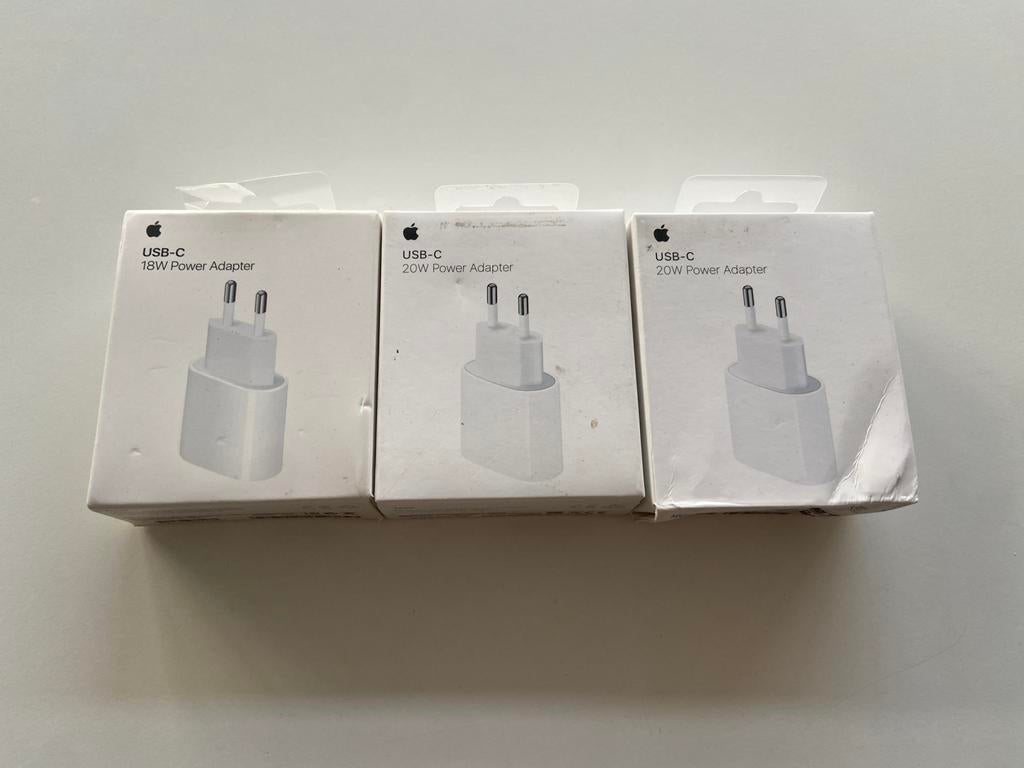 Apple usb-c Adapter 20W (3 stuks), ., Ophalen of Verzenden, Zo goed als nieuw, .
