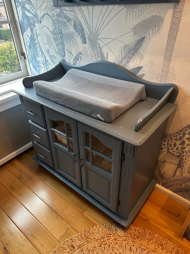 Commode baby blauw, Ophalen, Gebruikt, 50 tot 70 cm, 105 cm of meer