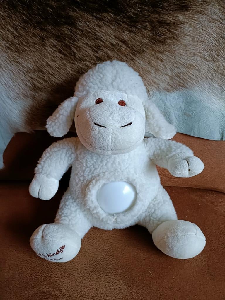 Schattig schaapje met nachtlampje - Knuffel, Gebruikt, Overige merken, Overige karakters, Met licht