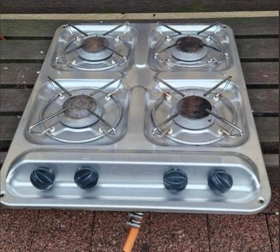 Gastl 4-pits gaskooktoestel - Ideaal voor camping/boot, Caravans en Kamperen, Ophalen of Verzenden, Gebruikt
