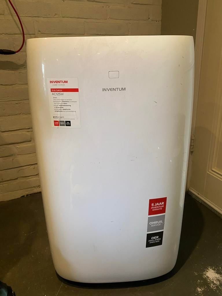 Inventum Mobiele Airco AC125W - Goedwerkend met accessoires, Ophalen, Gebruikt, Minder dan 60 m³, 3 snelheden of meer