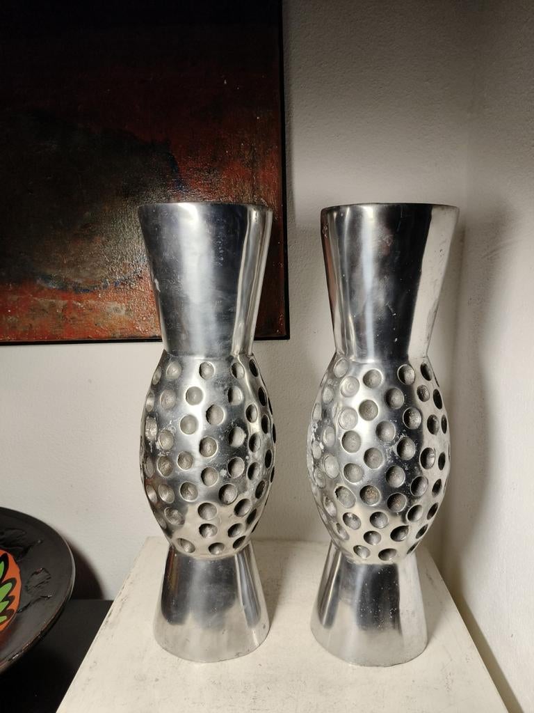 Vintage Pol's Potten vazen set Norman Trapman, Overige materialen, Gebruikt, Overige kleuren, Ophalen of Verzenden