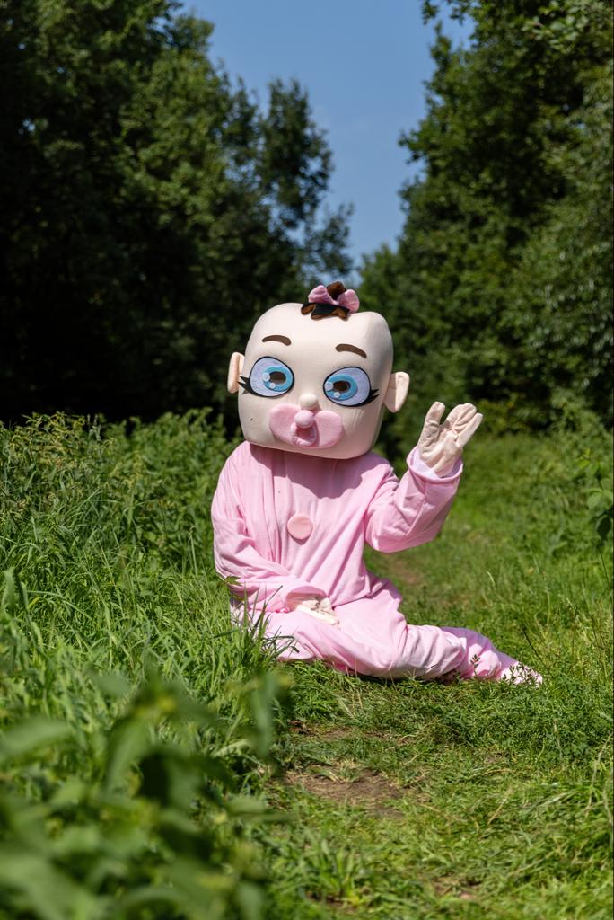 Baby Aankondiging Mascottes te Huur!, Ophalen of Verzenden, Nieuw, Feestartikel, Geboorte of Huwelijk