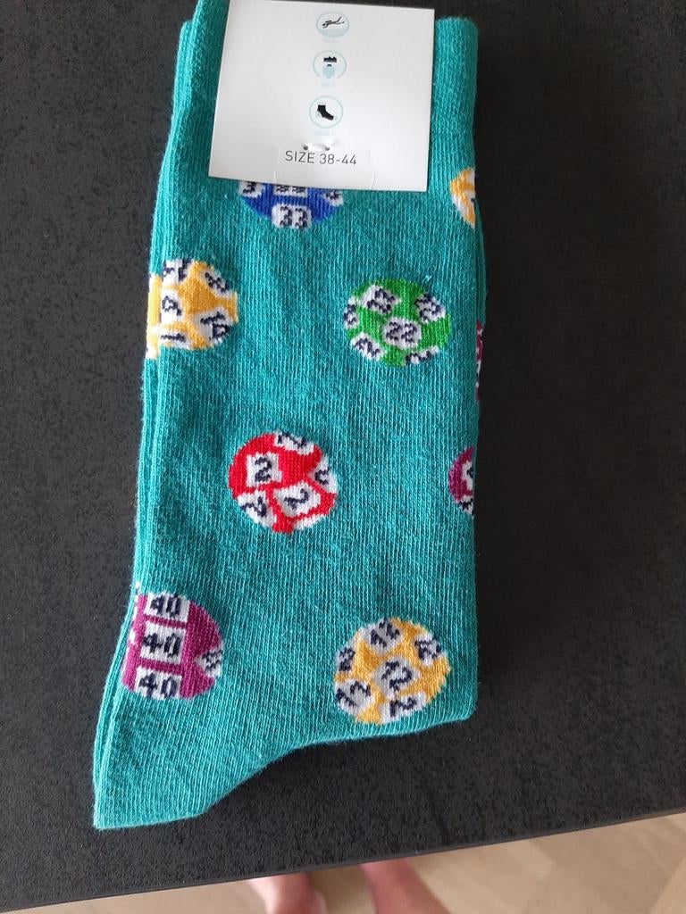 Sokken NIEUW met lotto ballen print, Ophalen, Nieuw, Maat 39 t/m 42