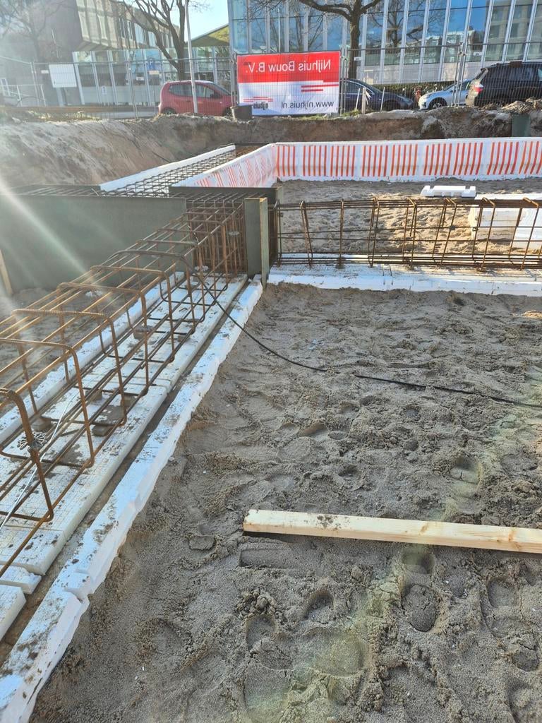 Fundering uitbreiden woning betonstaal, Doe-het-zelf en Verbouw, Metselstenen, Ophalen of Verzenden, Nieuw, Beton