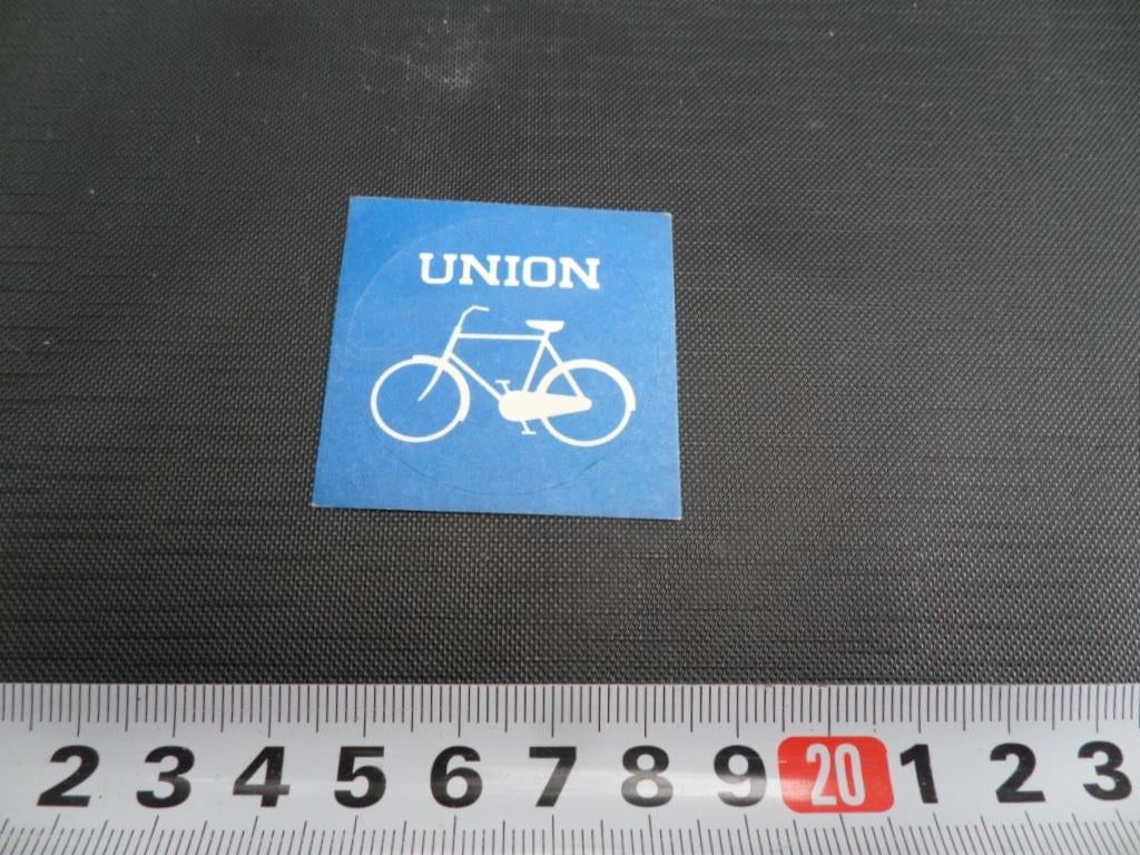 sticker UNION fiets, Verzamelen, Stickers, Zo goed als nieuw, Ophalen