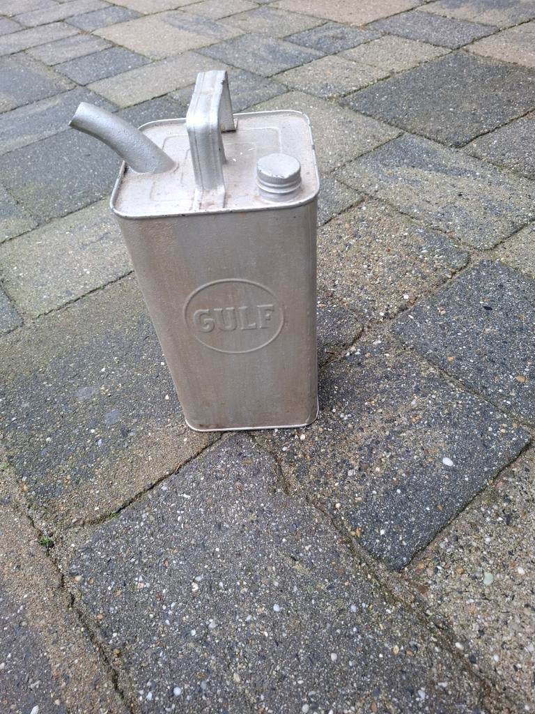 Mooie Oliekan van Gulf in goede staat, Ophalen of Verzenden, Zo goed als nieuw, Gebruiksvoorwerp