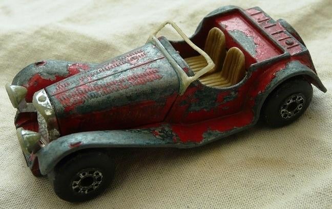 Model, Matchbox, 1:50, No.47 Jaguar SS100 Red, 1983-1985.(1), Ophalen of Verzenden, Gebruikt, Auto, Matchbox