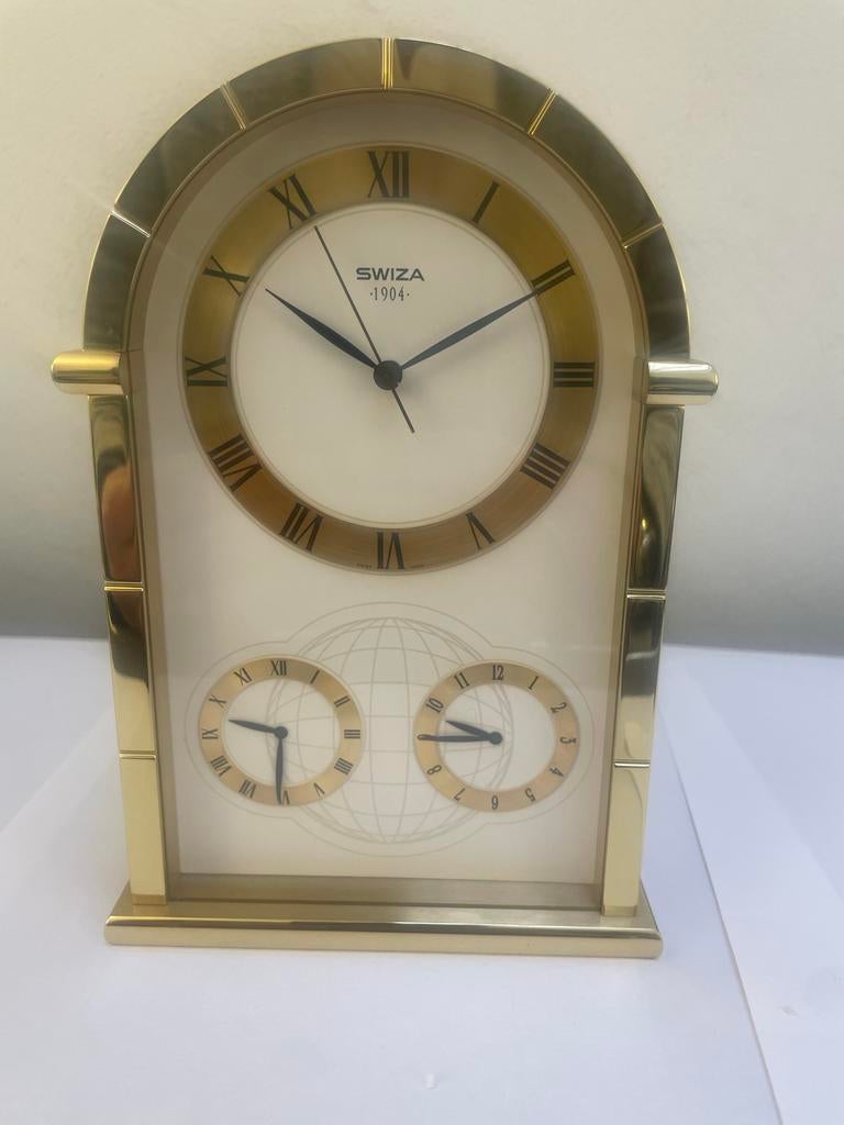 Swiza klokje met 3 verschillende tijdzones, Ophalen of Verzenden