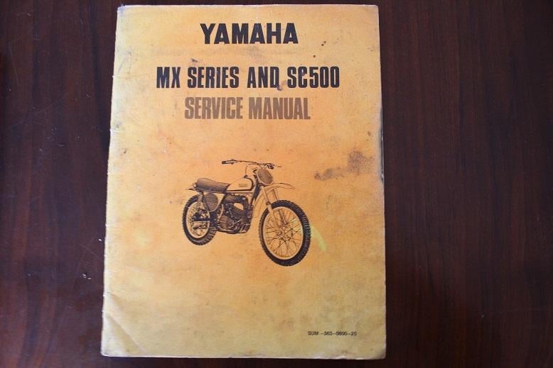 Yamaha MX250 MX360 & SC500 1972  motorcycle service manual, Ophalen of Verzenden, Yamaha