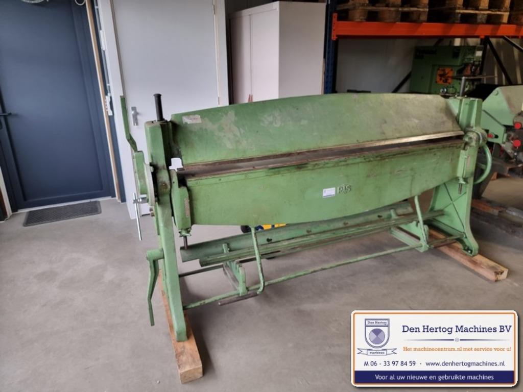 RAS zetbank plooibank 2040x2mm gebruikte zetbank metaal, Ophalen, Gebruikt