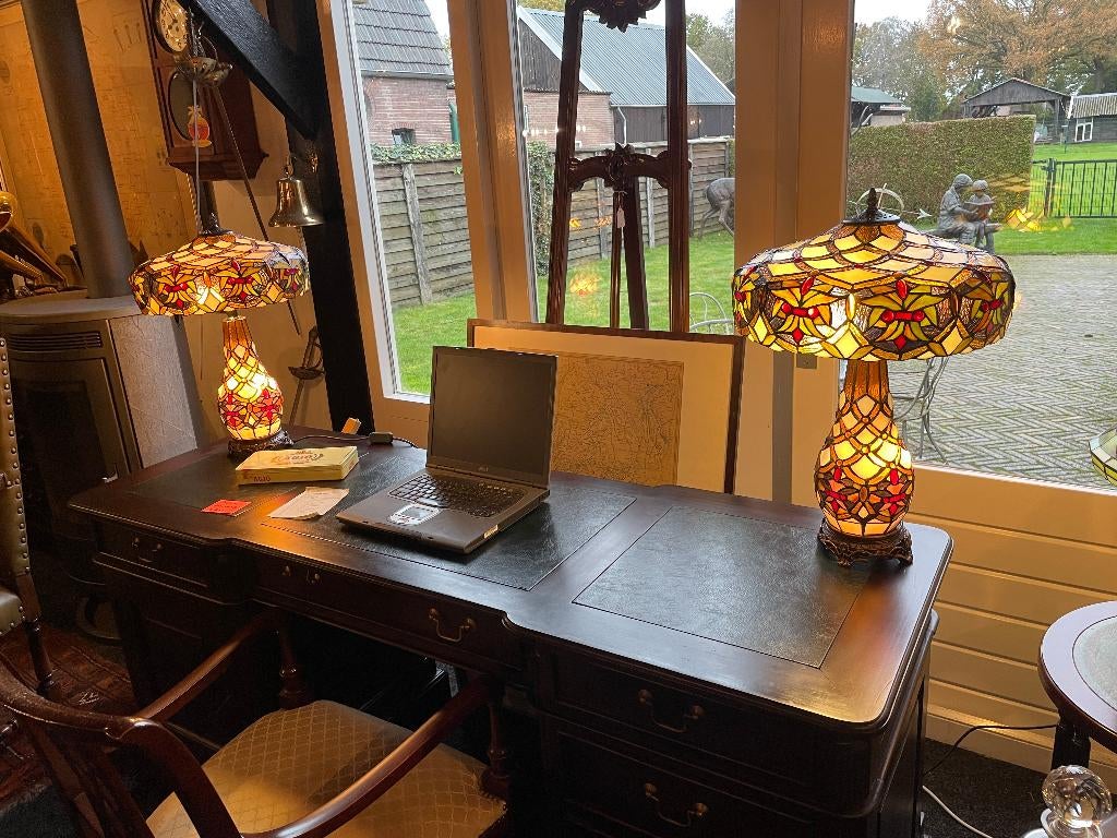 Tiffany lamp, bureaulamp lamp voor uw woning of mancave
