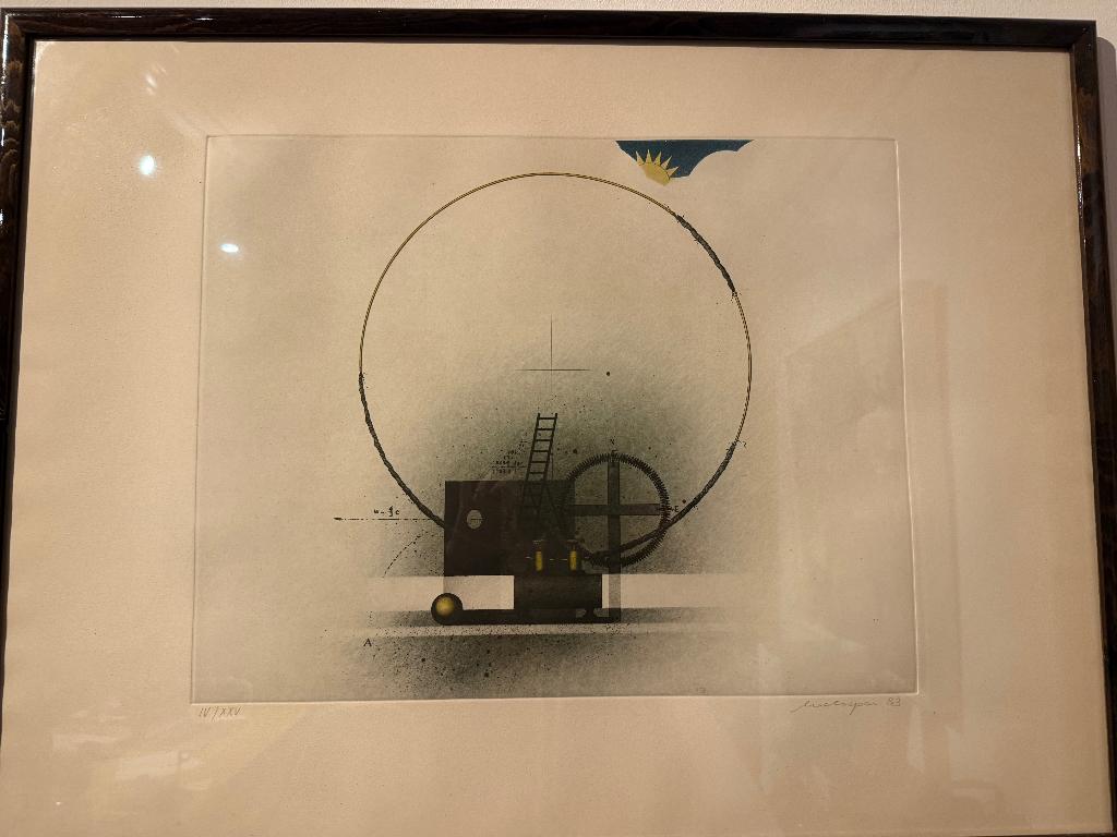 Abstracte zeefdruk, gesigneerd ‘Lucesper ’83’ oplage IV/XXV., Antiek en Kunst, Kunst | Litho's en Zeefdrukken, Ophalen