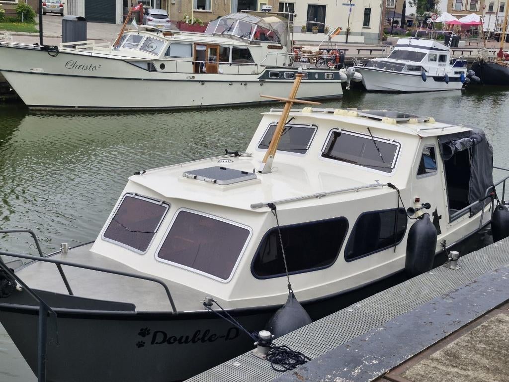 Motorboot staal plezierjacht 9,20 x 2,40., Watersport en Boten, Ophalen, Gebruikt, Staal, Binnenboordmotor