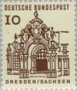 Y&T 322-328 - Michel 454-461 - gebouwen 1965 postfris XXX, Ophalen of Verzenden, BRD, Postfris