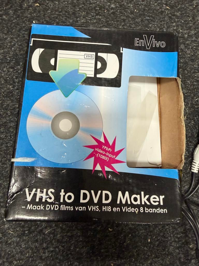 EnVivo VHS naar DVD Maker - Maak DVD's van VHS, Ophalen of Verzenden, Gebruikt