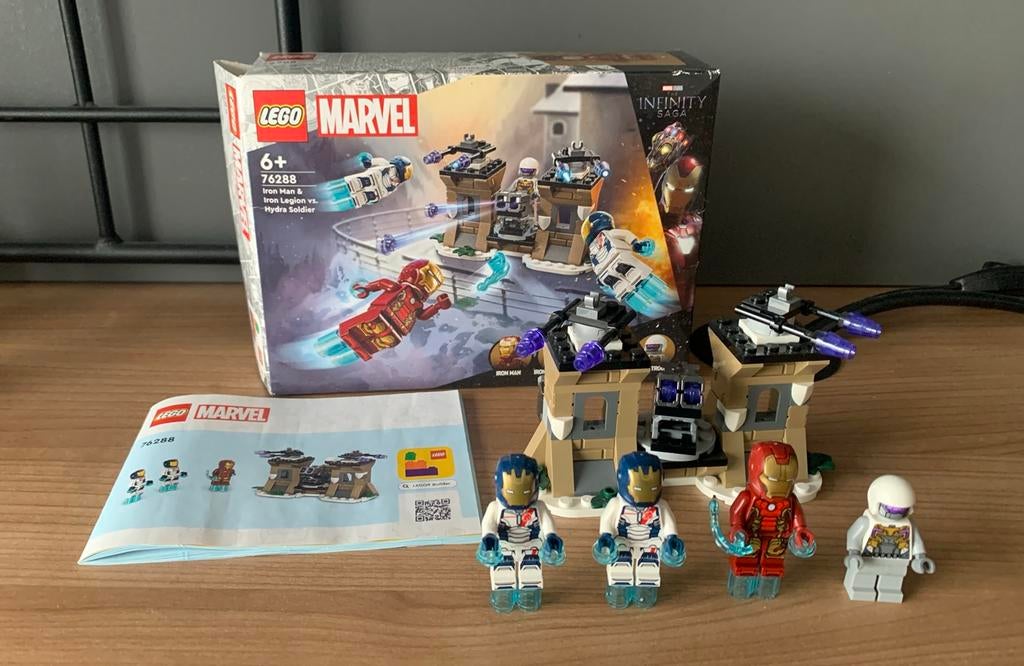 Lego Marvel 76288 Iron man & Iron legion vs. Hydra soldier, Ophalen of Verzenden, Zo goed als nieuw