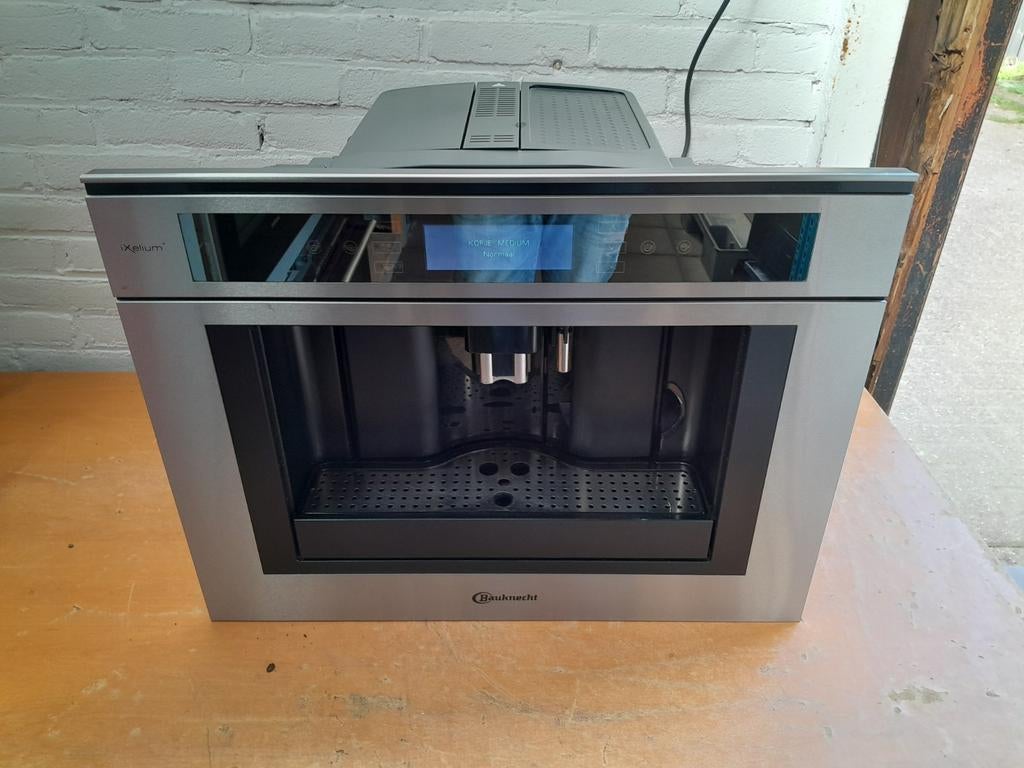 NETTE BAUKNECHT KMT9145IXL INBOUW KOFFIEAUTOMAAT TE KOOP, Witgoed en Apparatuur, Koffiezetapparaten, Gebruikt, Gemalen koffie