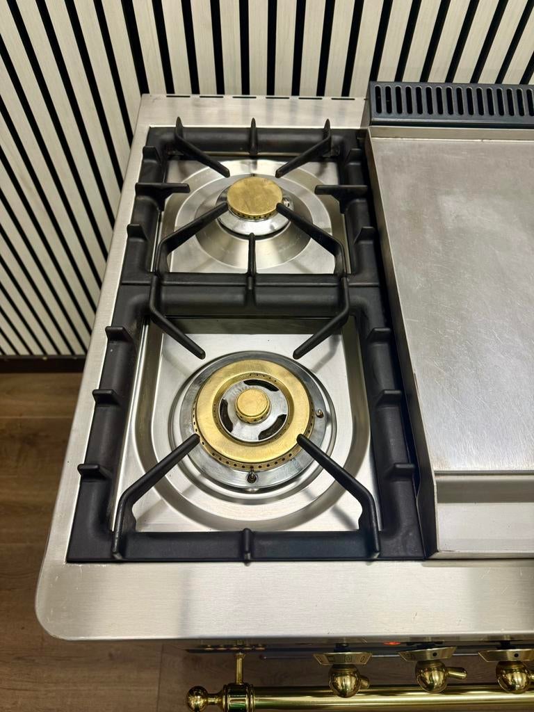 Luxe Prachtige Boretti Majestic Fornuis 7 pits 150 cm, Fornello Esperta, Ophalen of Verzenden, Zo goed als nieuw, Energieklasse A of zuiniger