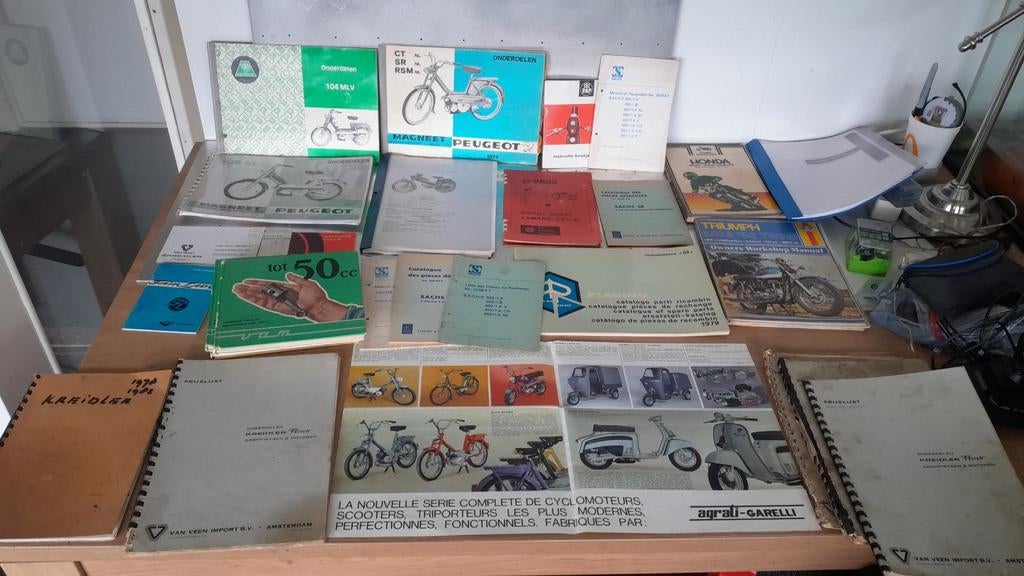Oldtimer bromfietsboekjes deel 1, Ophalen, Gebruikt