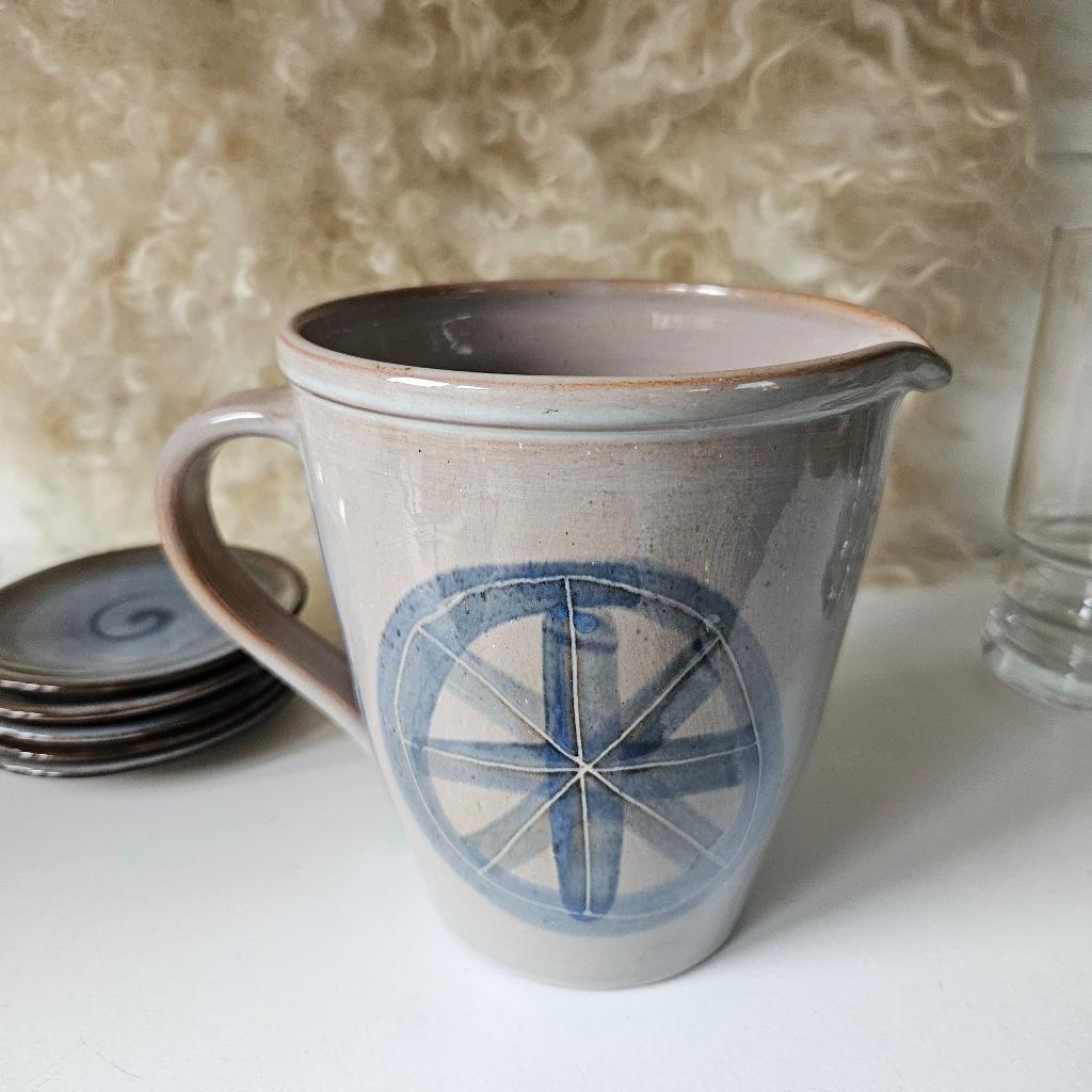 Volendams aardewerk schenkkan blauw, Antiek en Kunst, Ophalen of Verzenden