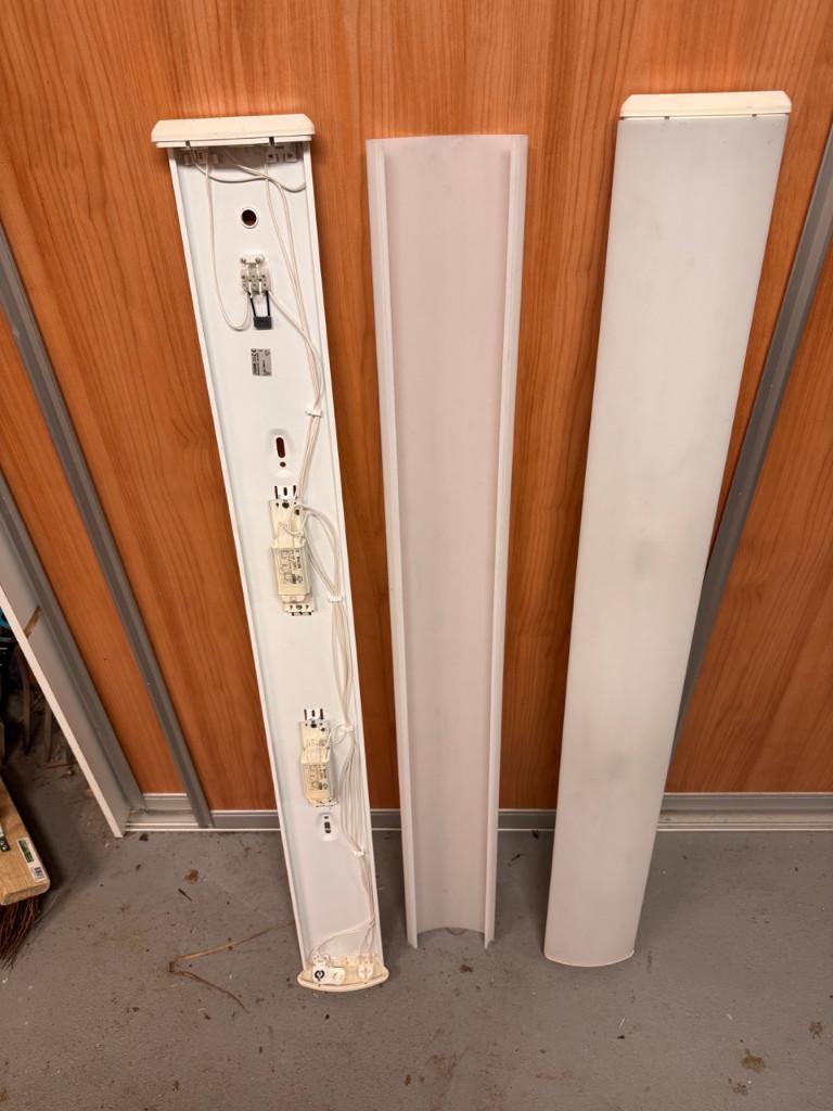 TL Armaturen, Huis en Inrichting, Lampen | Plafondlampen, Gebruikt, Kunststof, Metaal, Ophalen of Verzenden